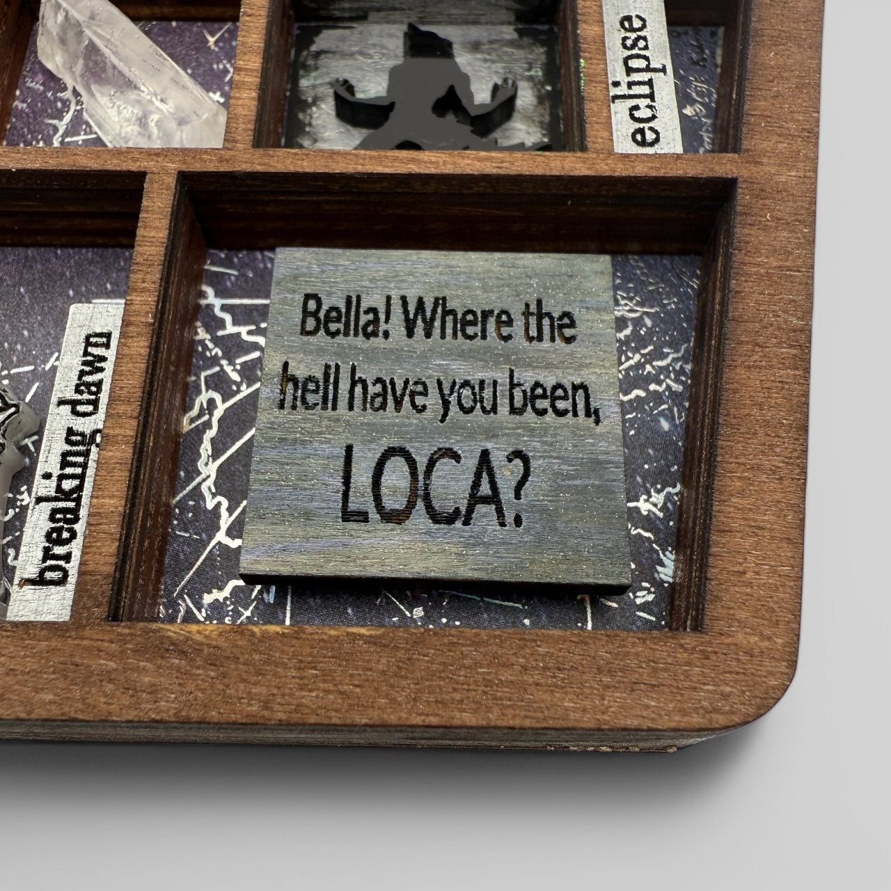 Twilight Mini Coffin Shelf – Handcrafted Vampire & Werewolf Curio