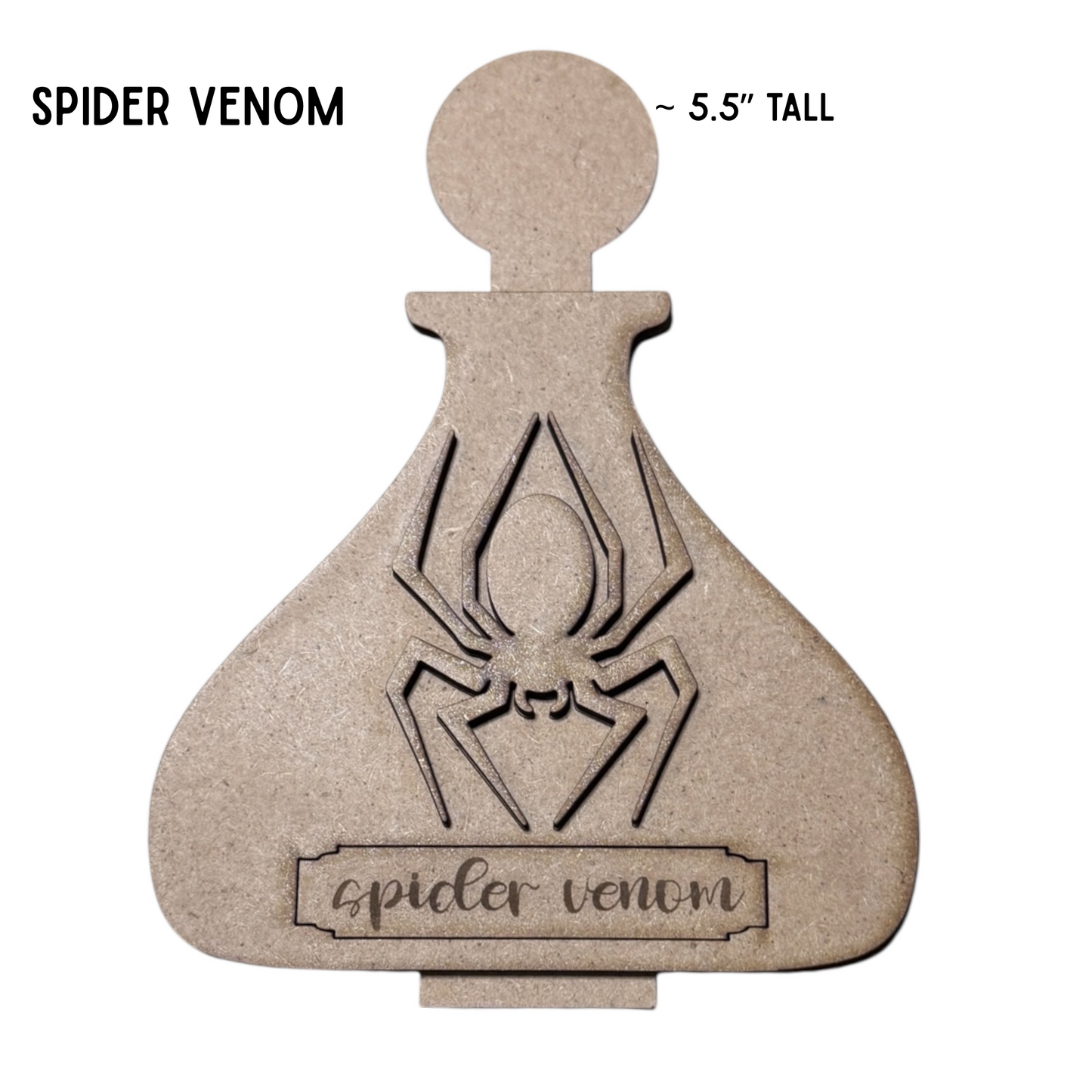 Halloween Apothecary Potion Bottle DIY Kit – Collectible Wooden Halloween Craft