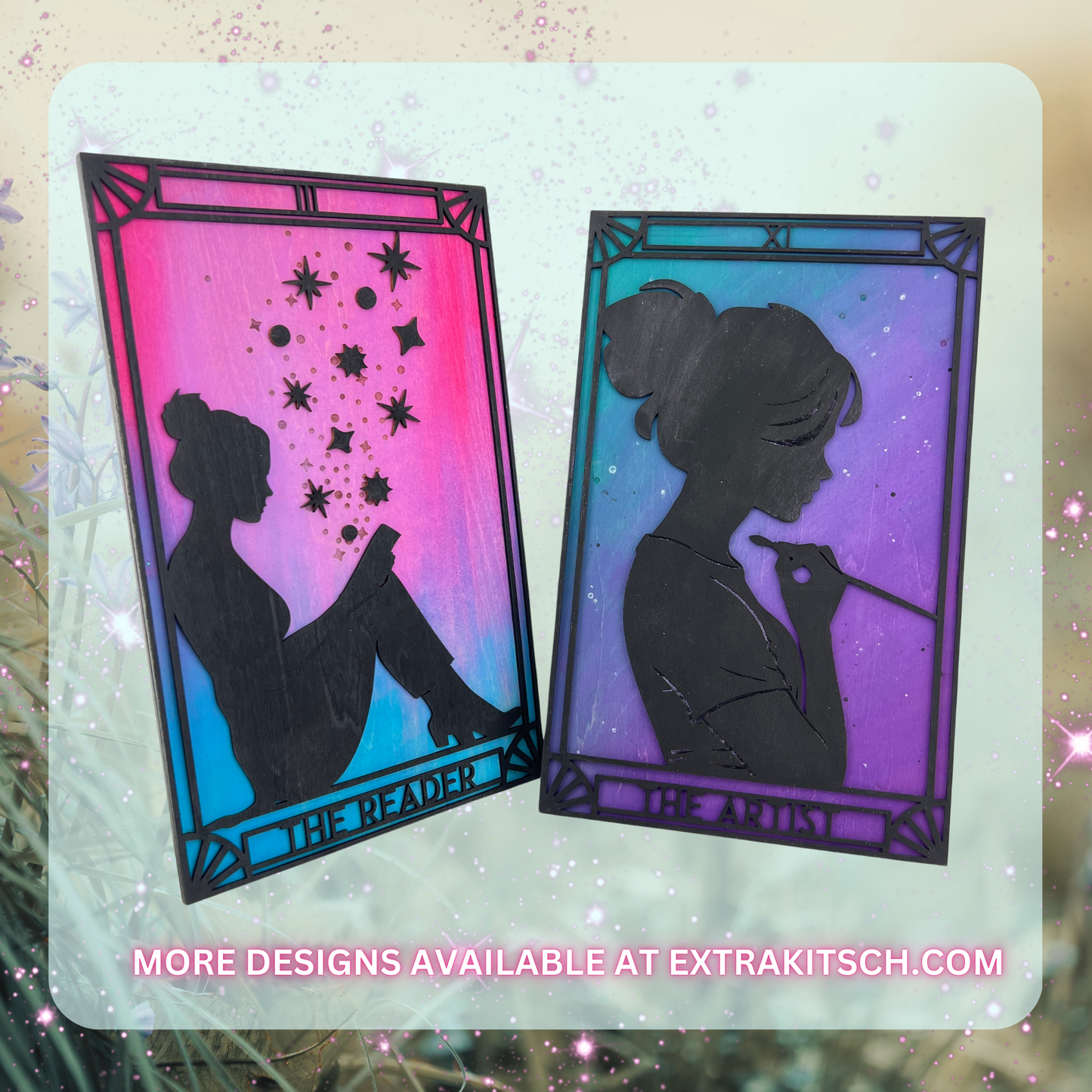 The Reader – Layered Tarot-Inspired Wall Art