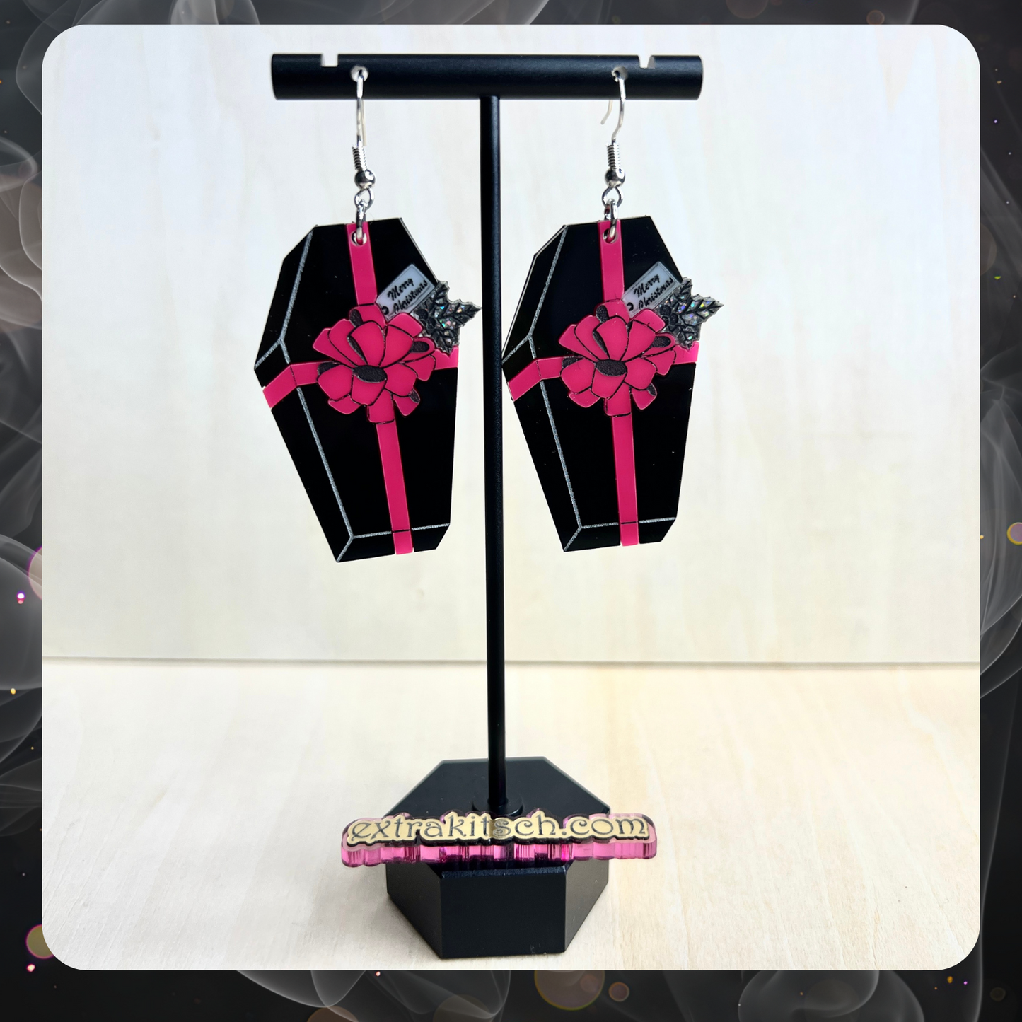 Coffin Christmas Gift Earrings