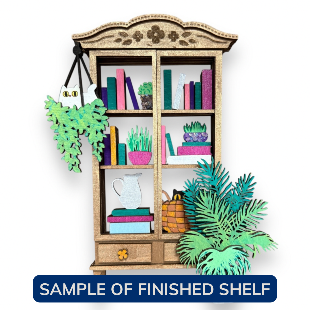 Cozy Cat Bookshelf DIY Craft Kit
