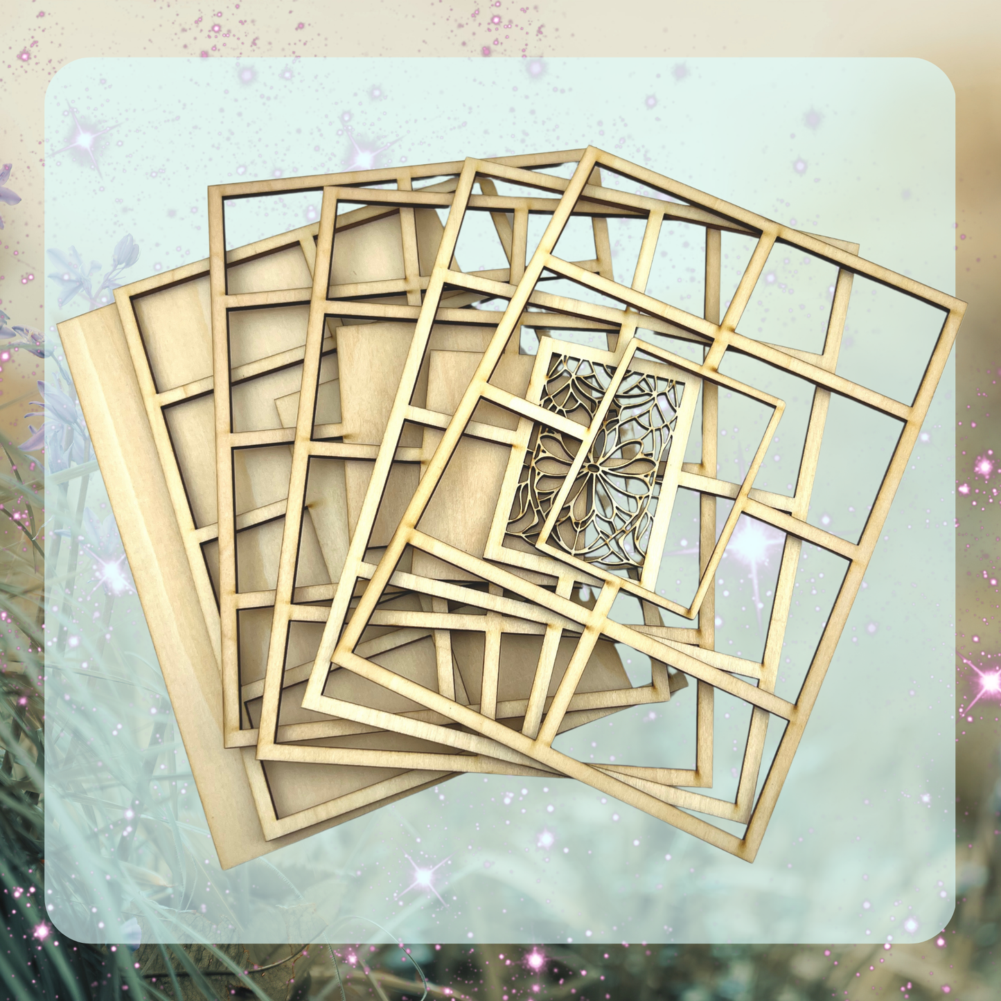Birth Month Flower Curio Shelf - DIY Kit