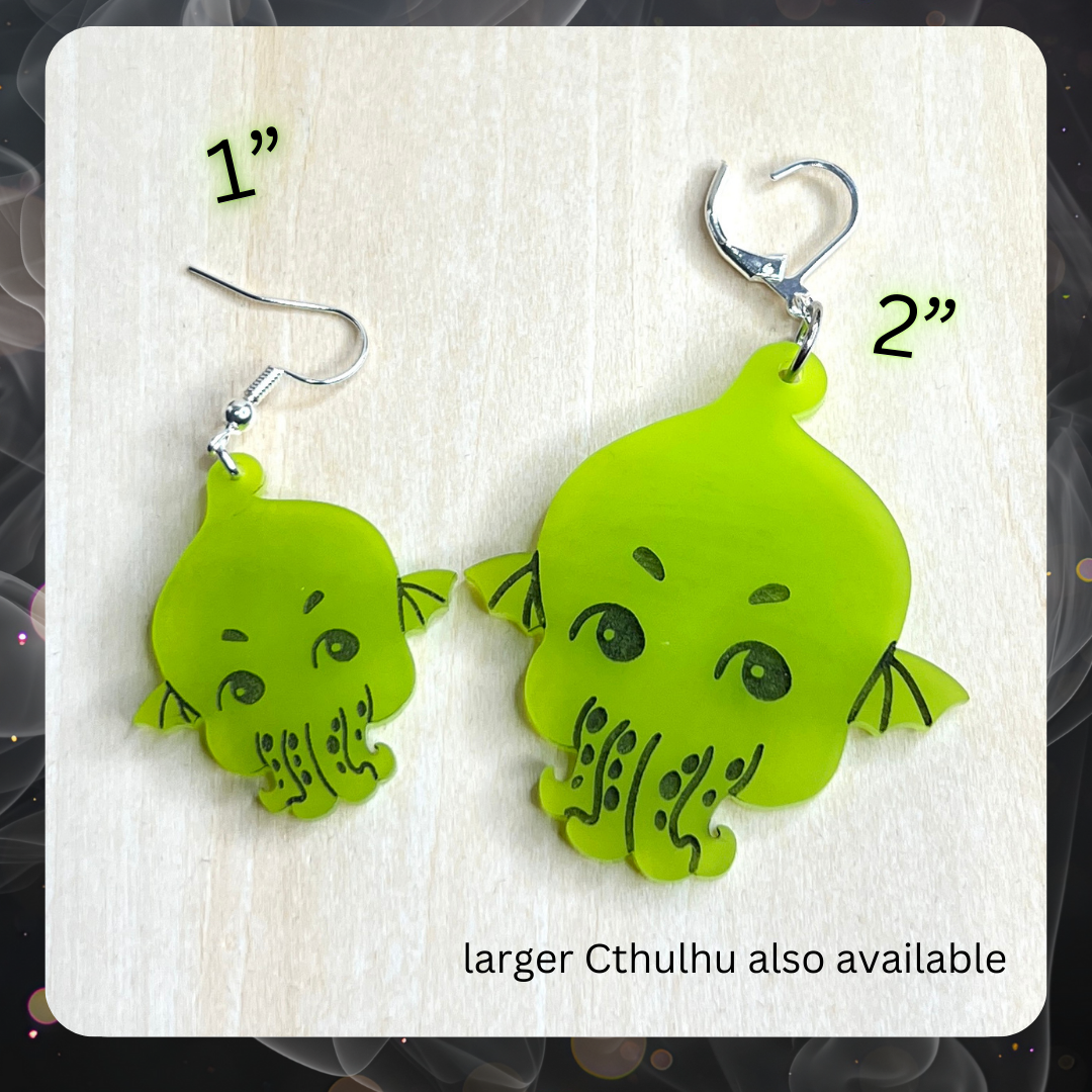 Cthulhu Earrings (1”)