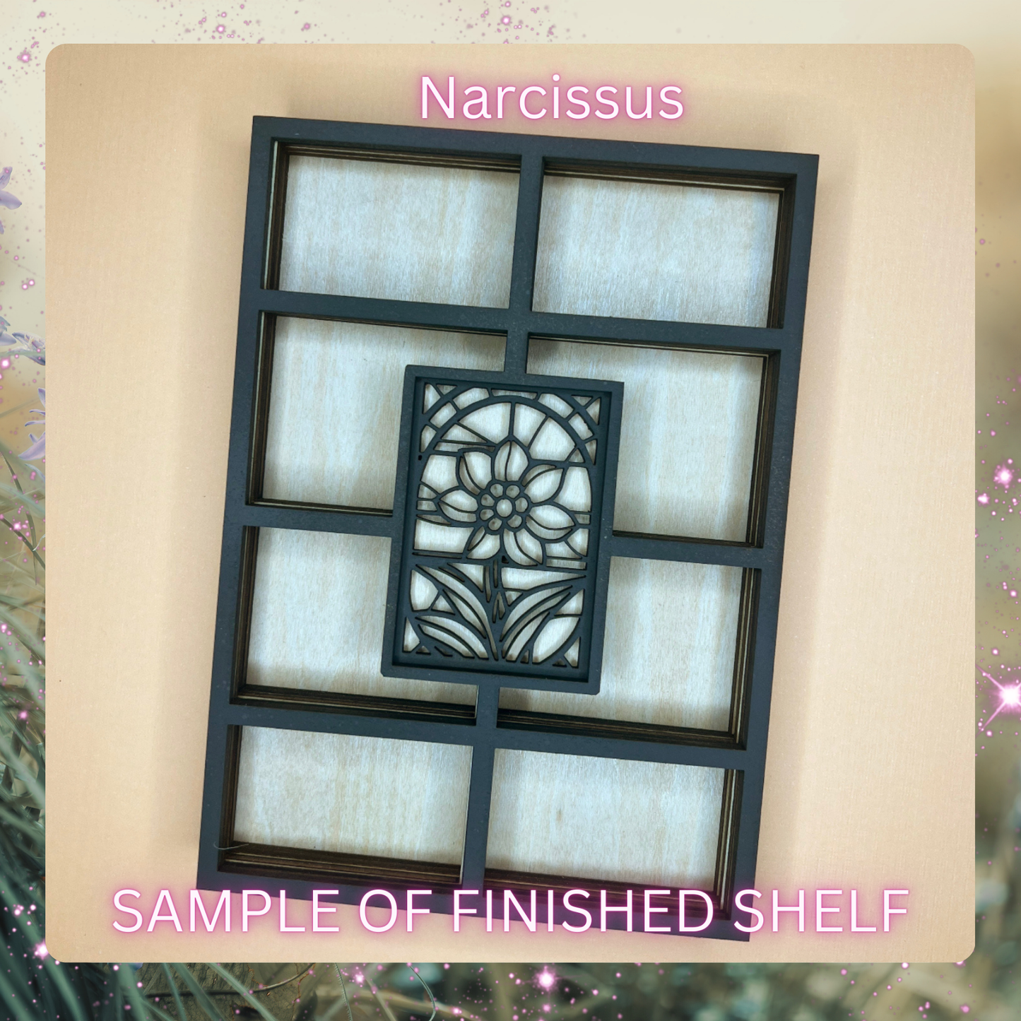 Birth Month Flower Curio Shelf - DIY Kit
