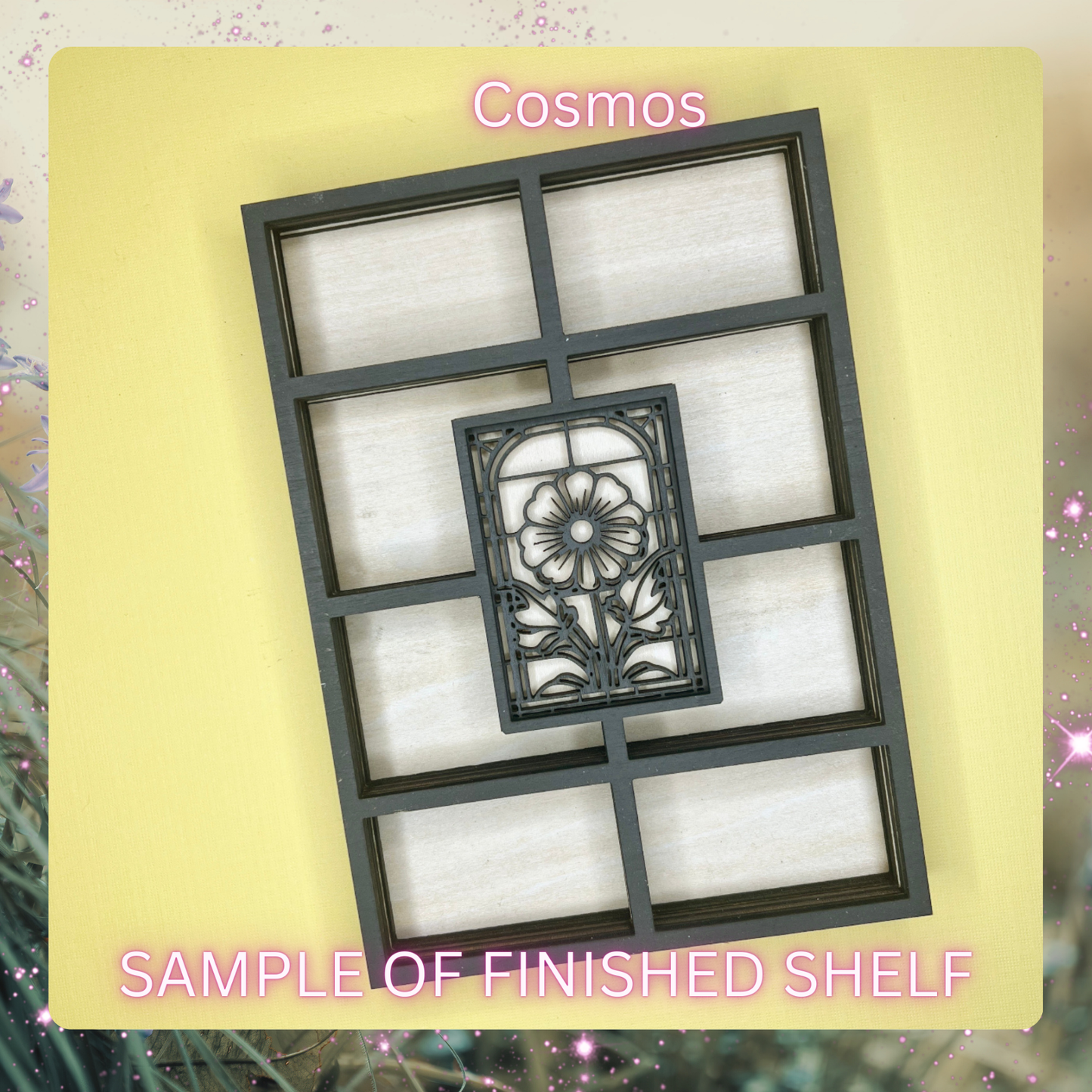 Birth Month Flower Curio Shelf - DIY Kit