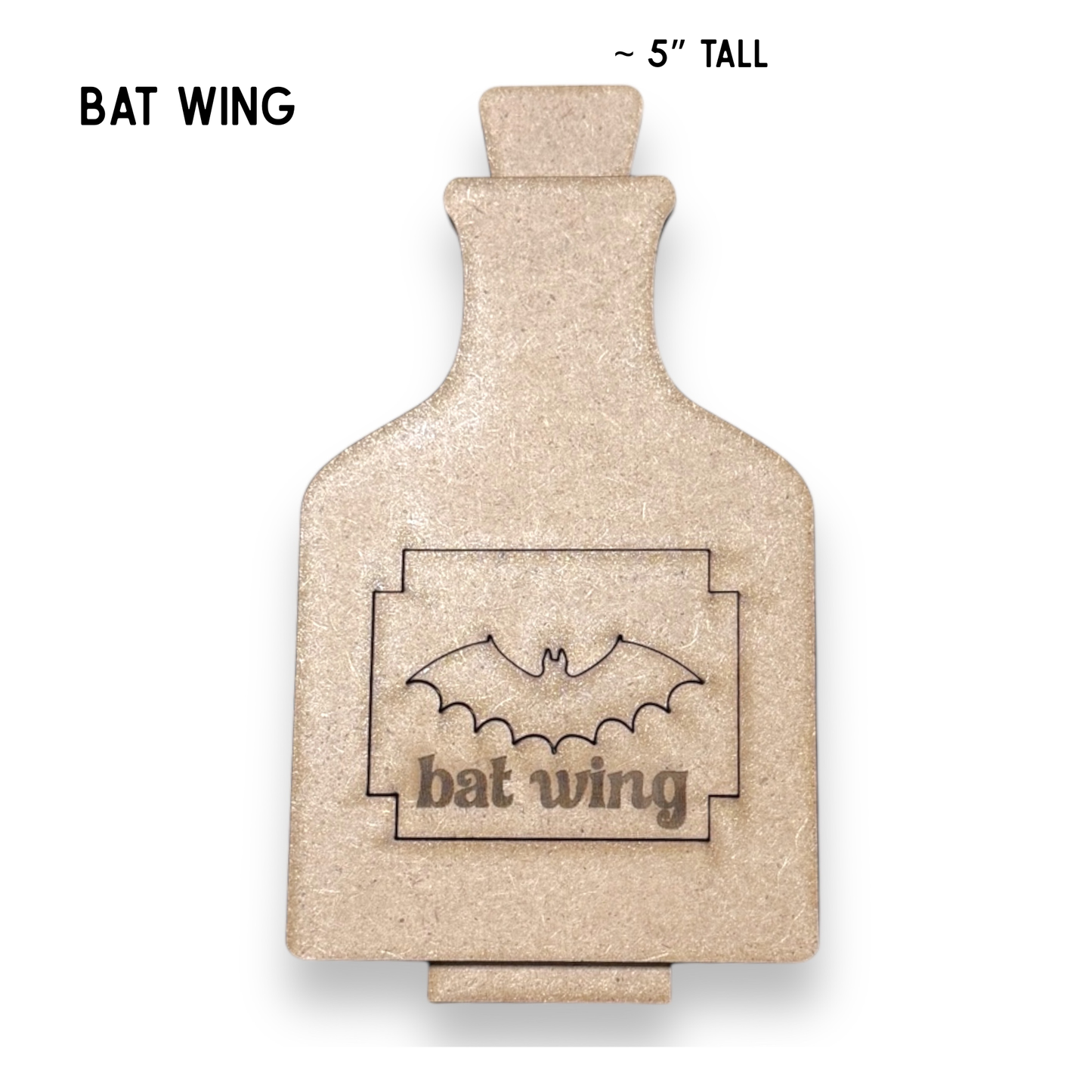 Halloween Apothecary Potion Bottle DIY Kit – Collectible Wooden Halloween Craft