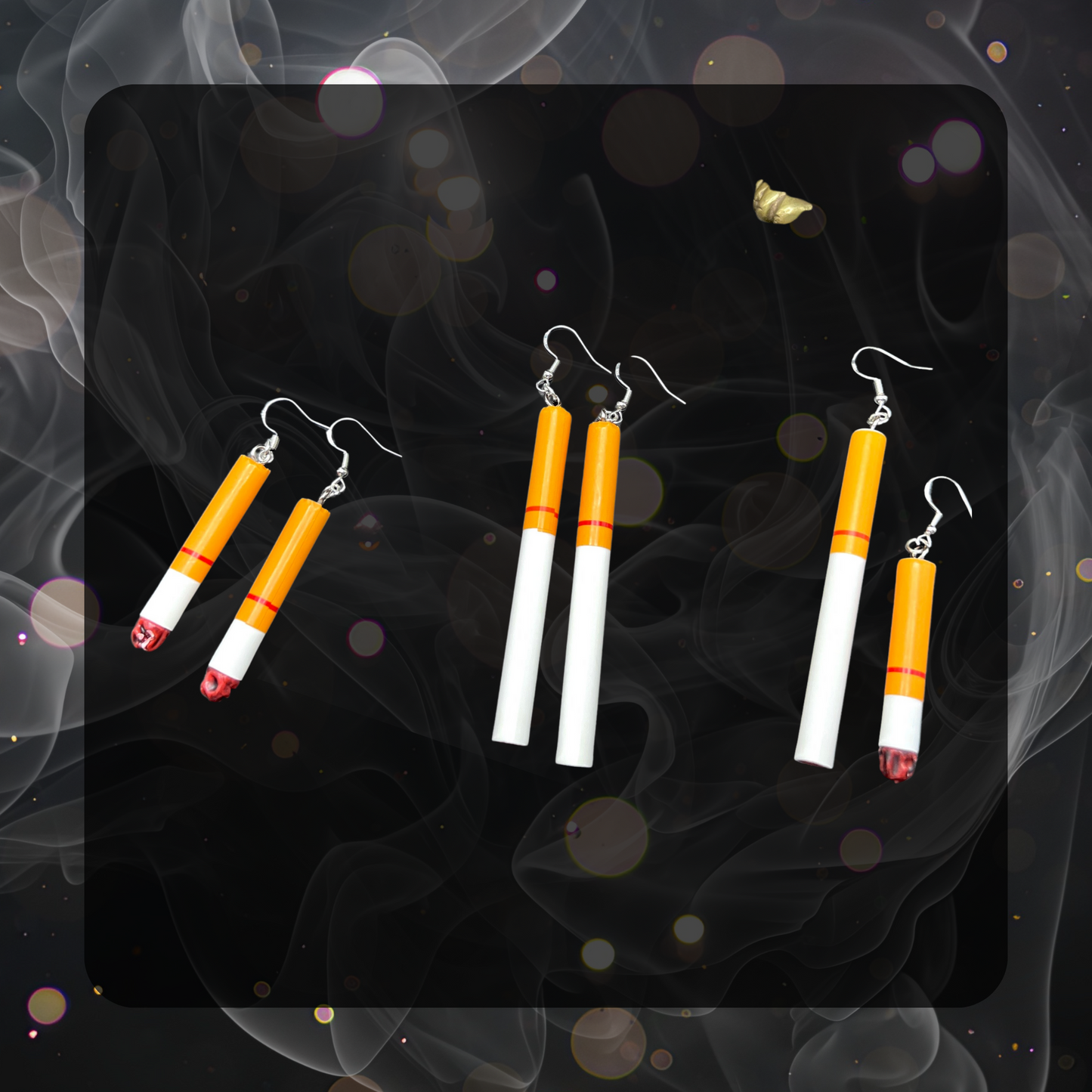 Cigarette Charm Earrings – Alt Style Statement Jewelry