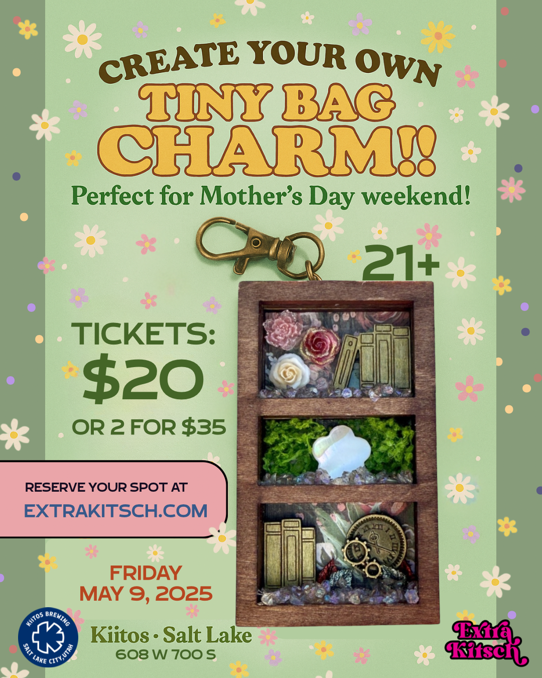 Tiny Shelf Bag Charm Workshop