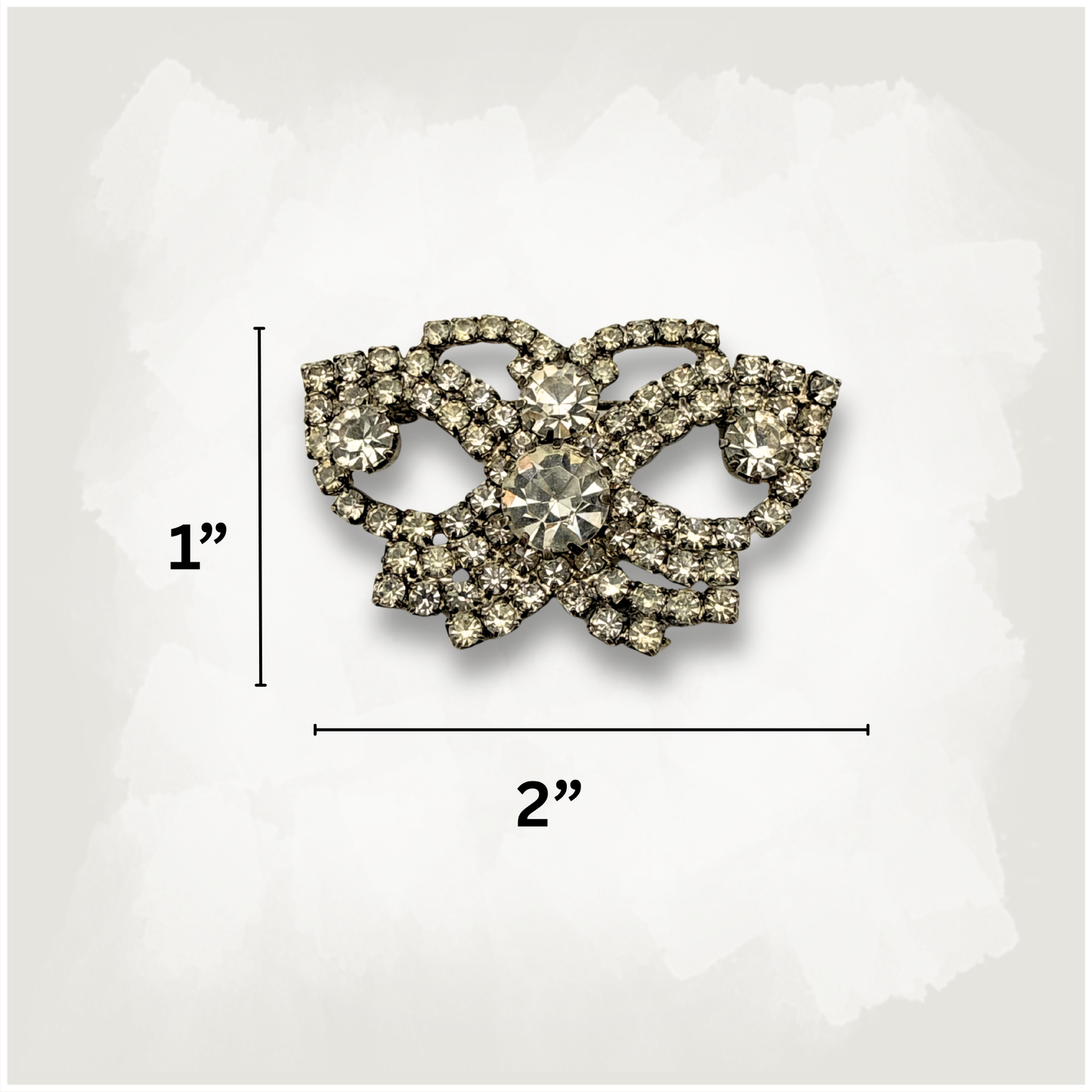 Mid-Century Sparkle Butterfly Brooch