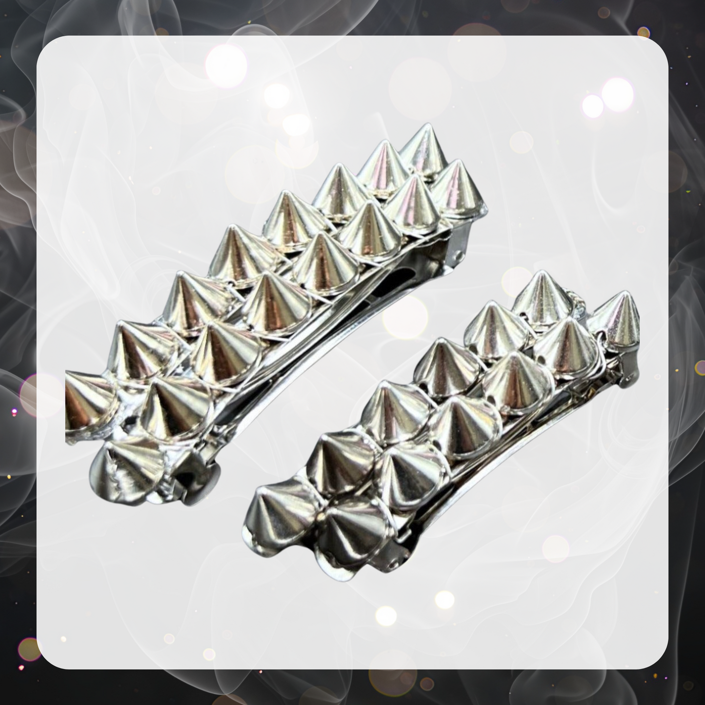 Spiky Y2K Hair Barrettes – Punk Rock Clip Set