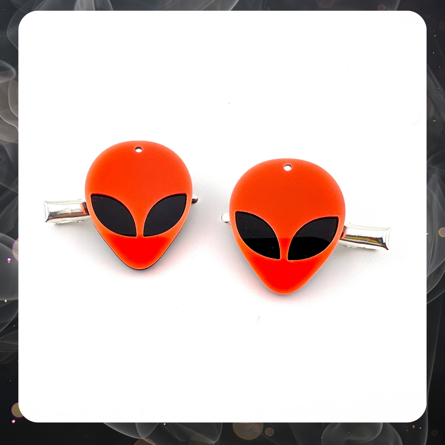 Neon Alien Hair Clips – Set of 2 (Blacklight Reactive)
