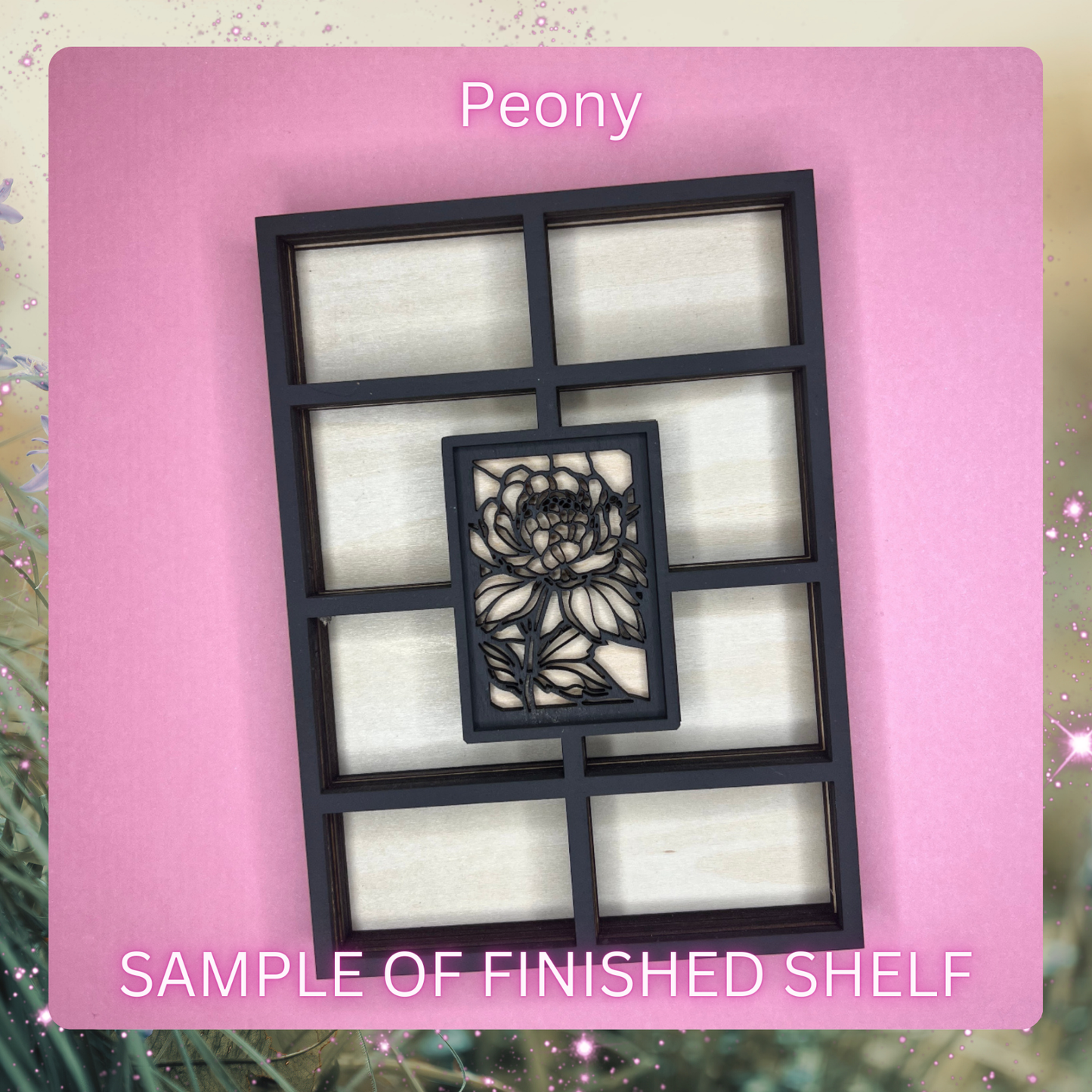 Birth Month Flower Curio Shelf - DIY Kit