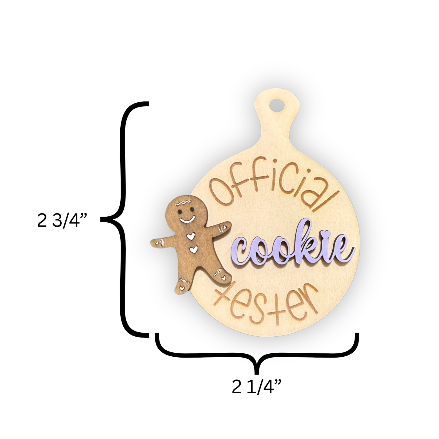 Official Cookie Tester Magnet – Gingerbread Mini Cutting Board