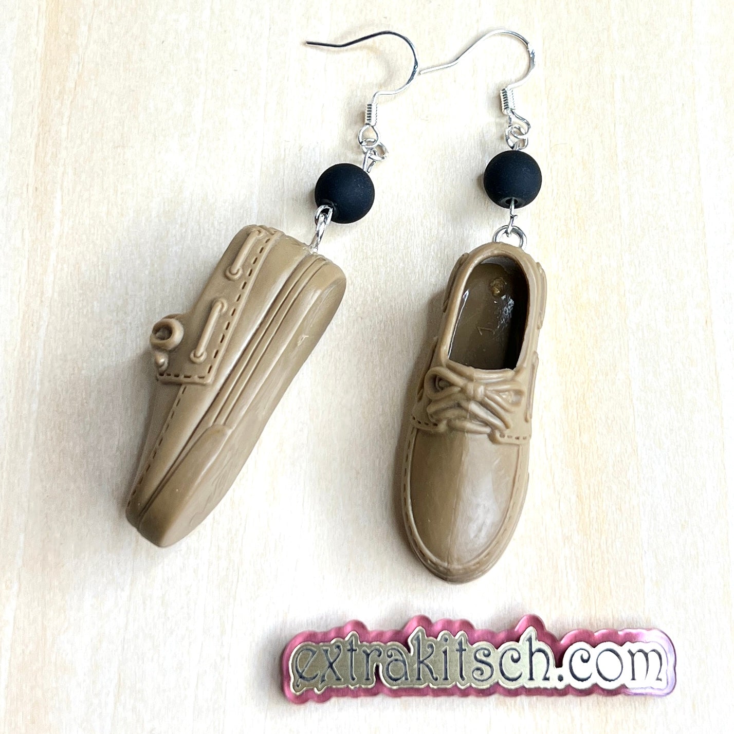Ken Shoe Earrings – Repurposed Doll Shoes with Sterling Plated Hooks