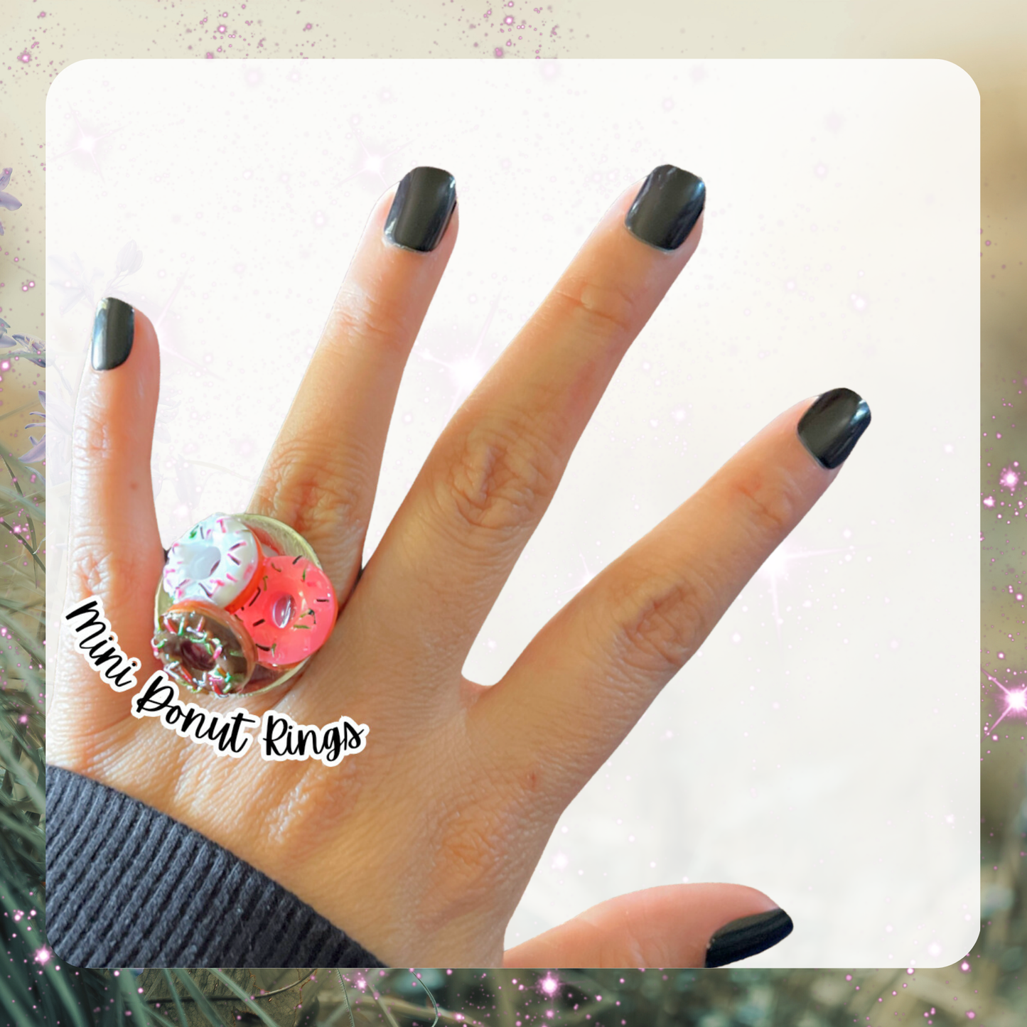 Mini Donut Ring – Handmade Dessert Jewelry for Sweet Tooths