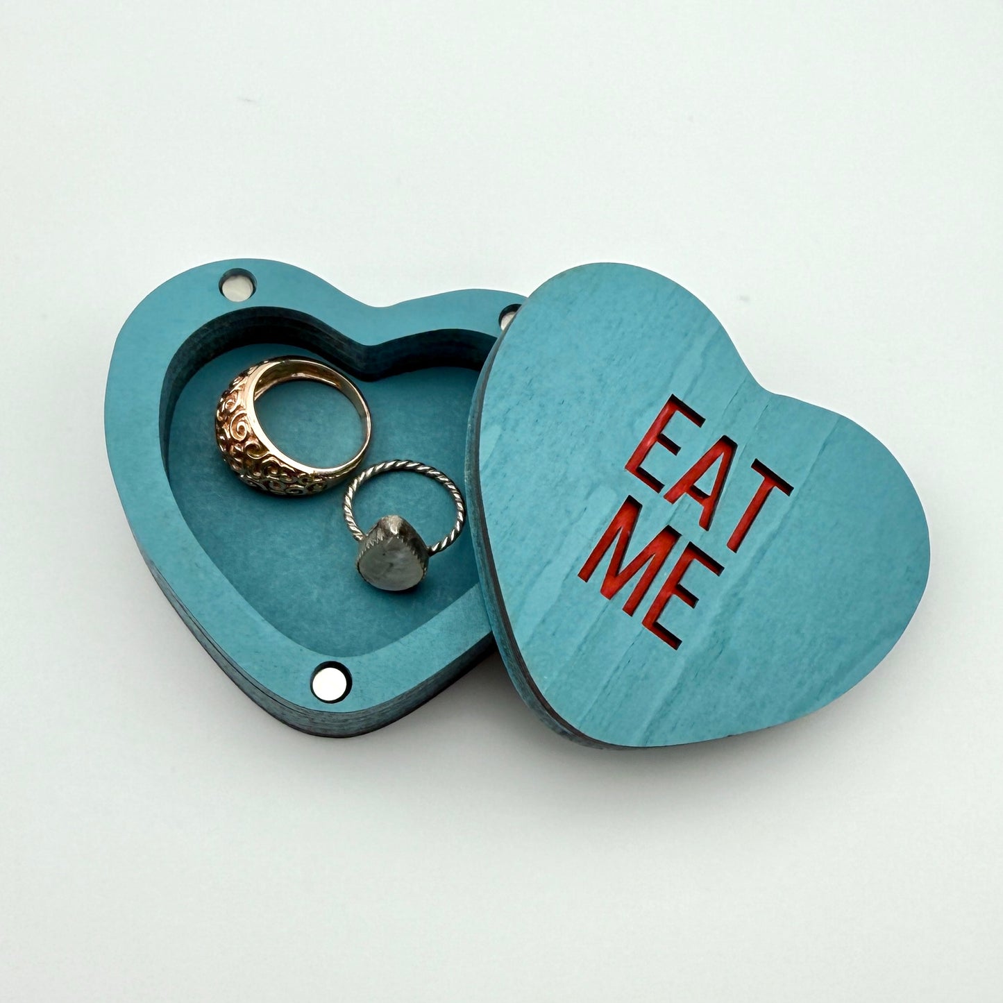 Custom Conversation Heart Trinket Box