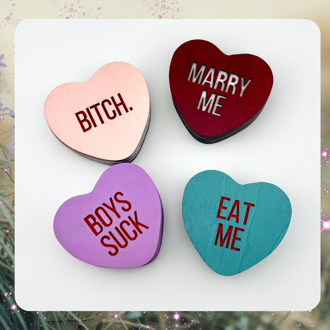 Custom Conversation Heart Trinket Box