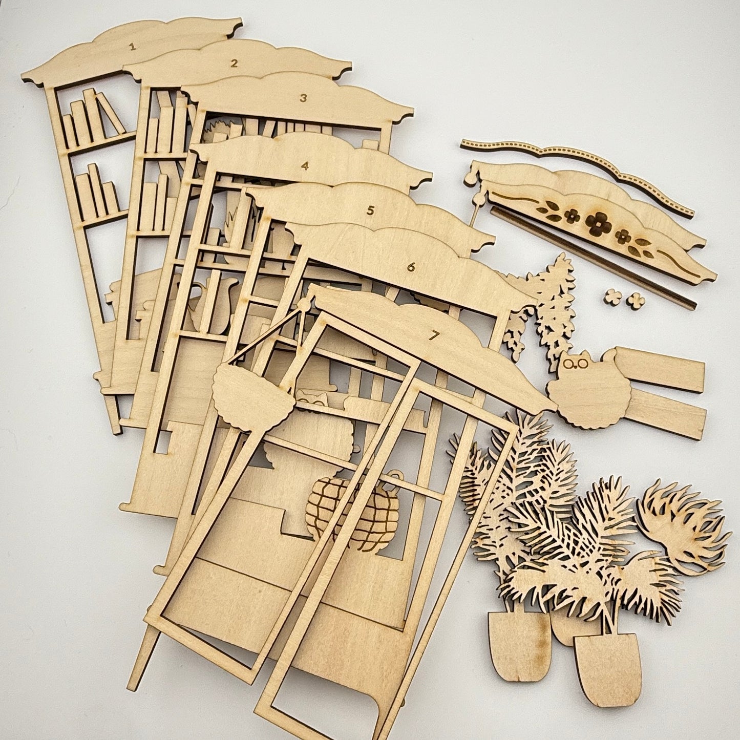 Cozy Cat Bookshelf DIY Craft Kit