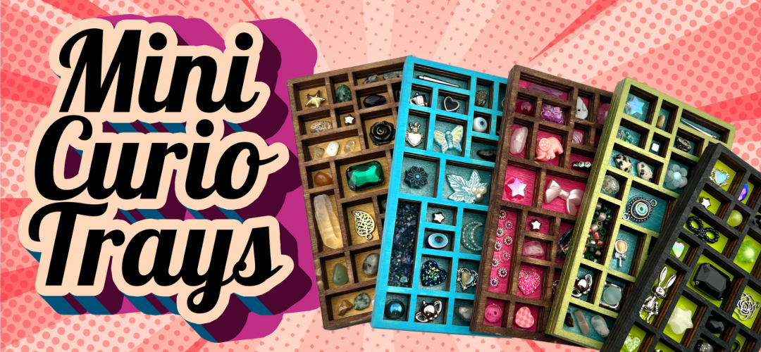 Tiny Treasures: Mini Printer Décor Display Trays by Extra Kitsch