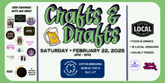 2/22/25 - Crafts & Drafts at Kiitos Event Guide