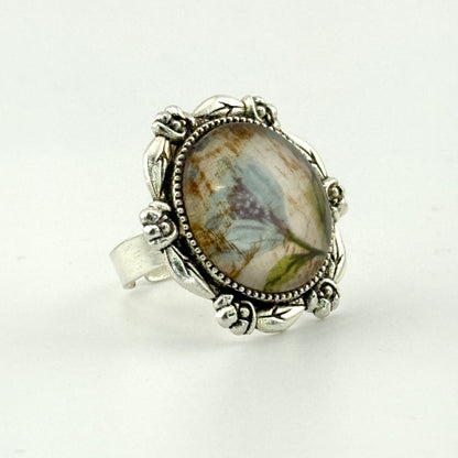 Victorian Botanical Statement Ring