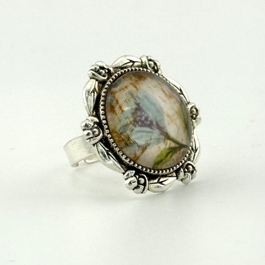 Victorian Botanical Statement Ring