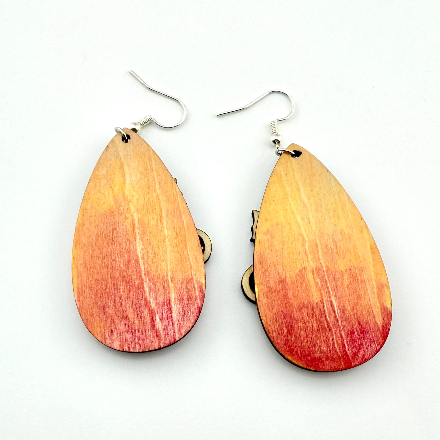 Hand Painted Dragon Forest Earrings