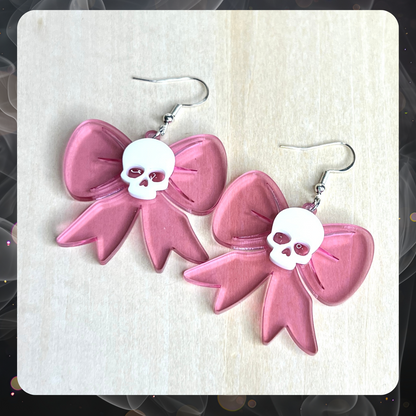 Coquette Skull Earrings