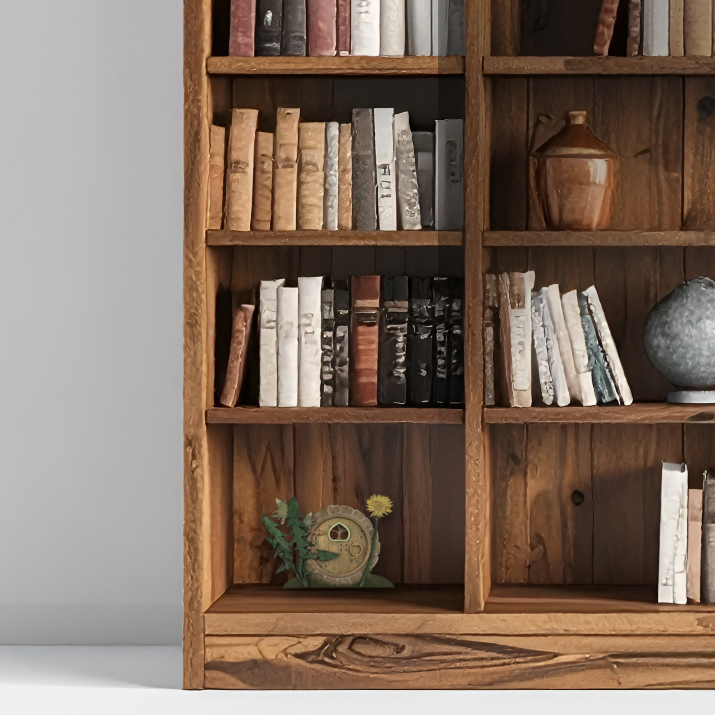 Hobbit Hole Shelf & Baseboard Decor