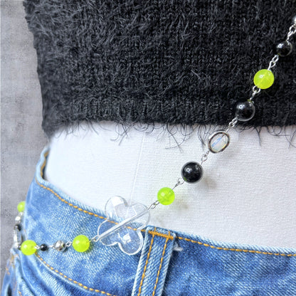 Glow In The Dark Evil Eye Beaded Body Chain