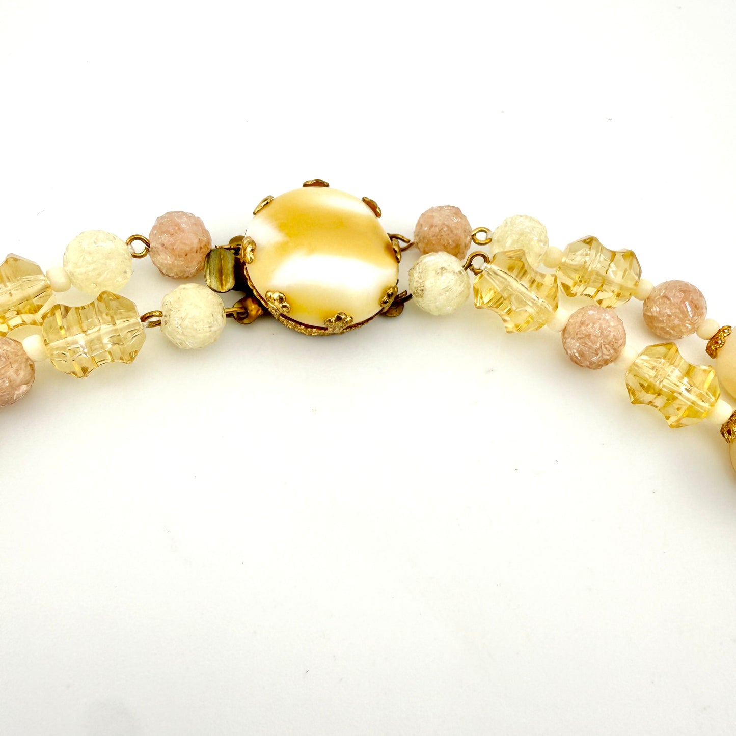 Vintage West Germany AB Glass Beaded Necklace