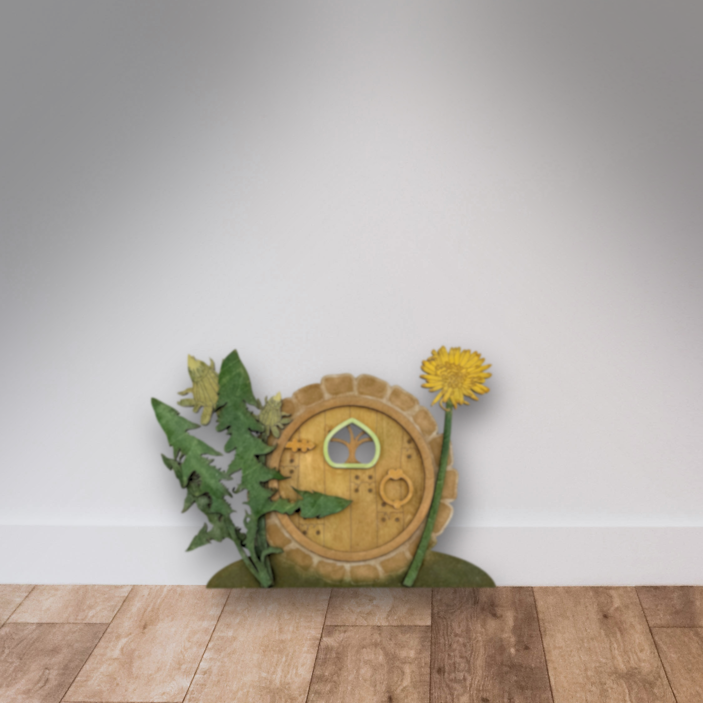 Hobbit Hole Shelf & Baseboard Decor