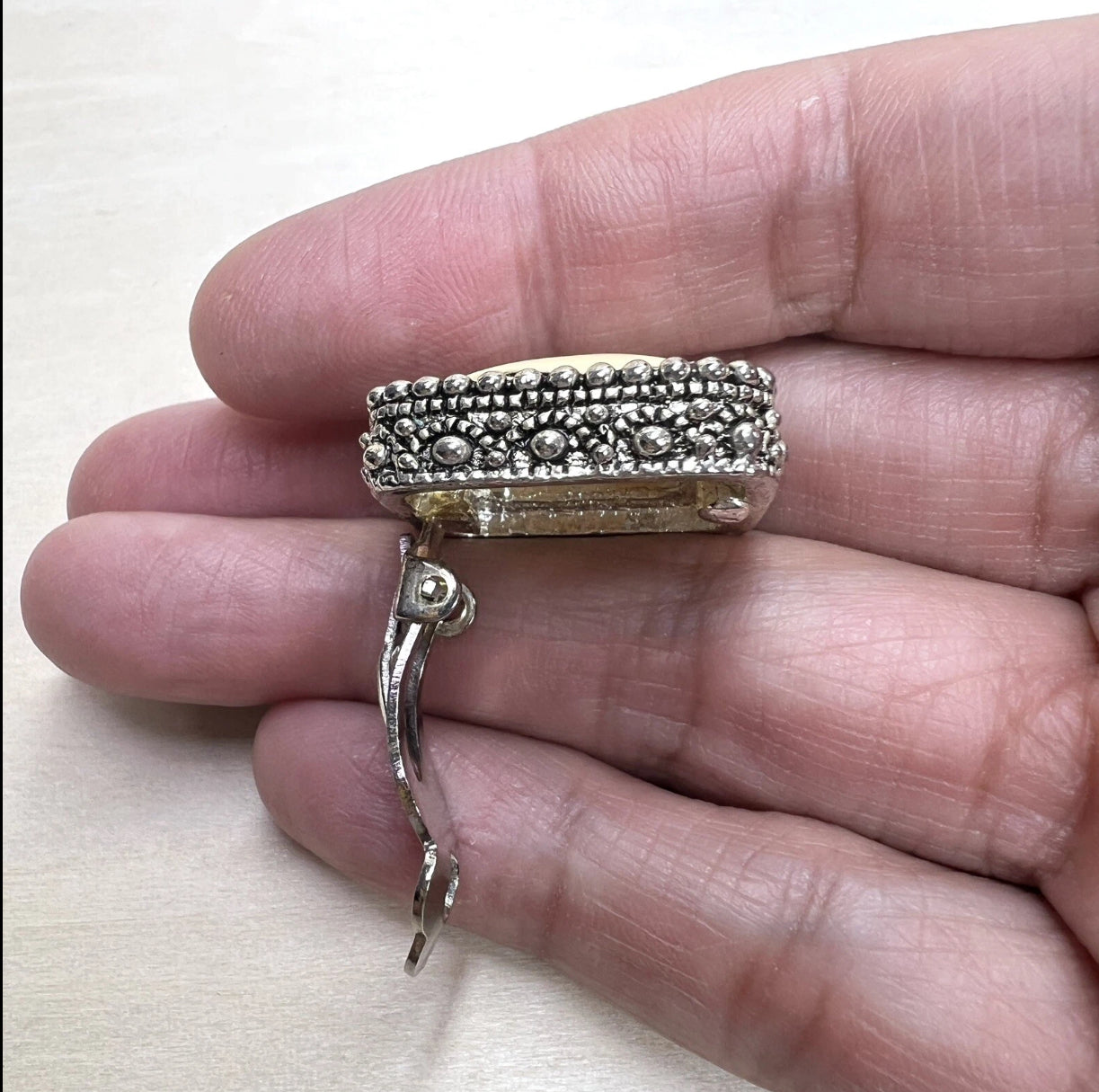 Vintage Lucky Elephant Clip-On Earrings