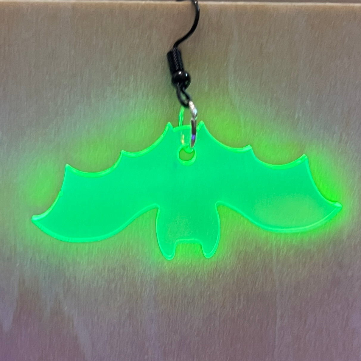 Neon Bat Earrings