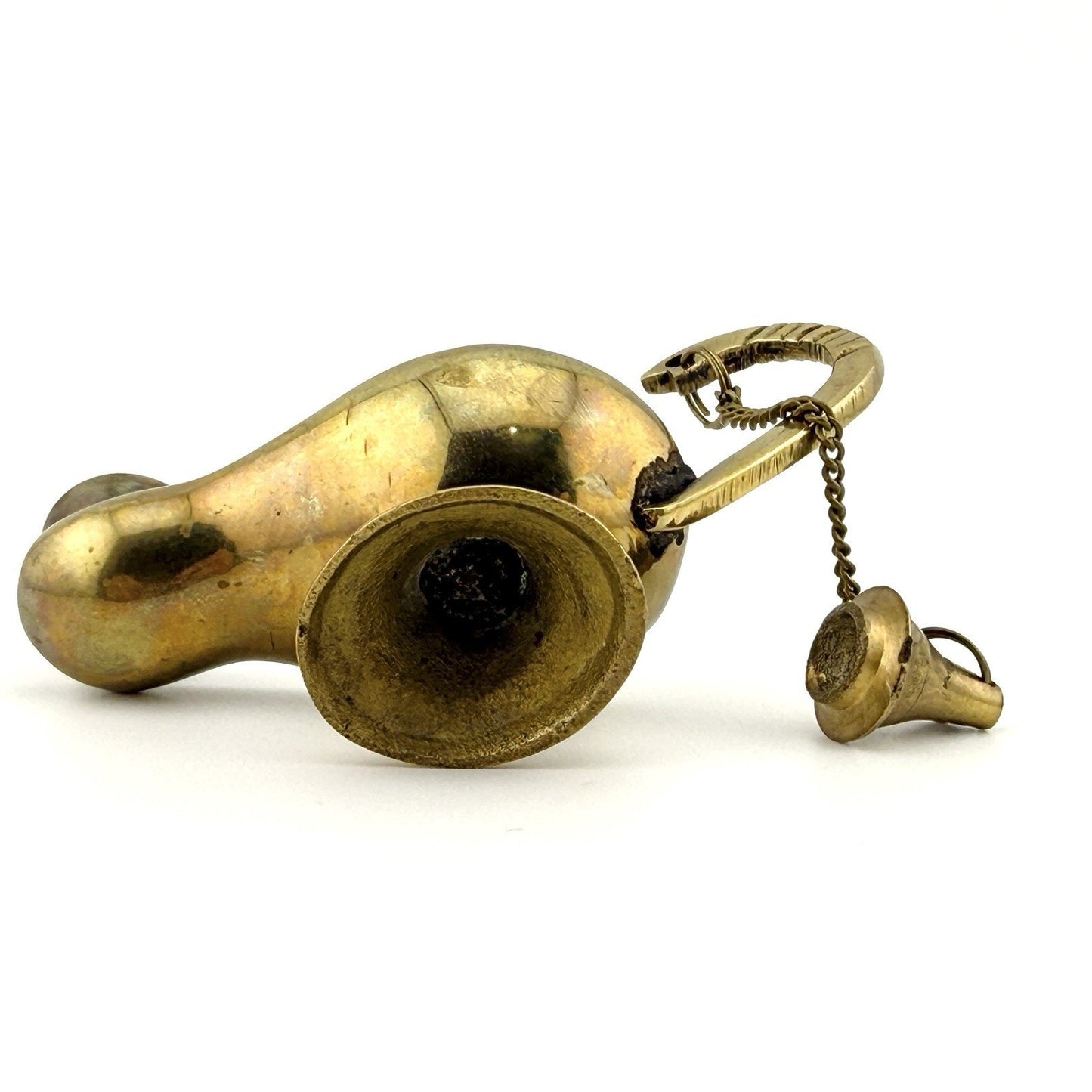 Vintage Brass Genie Oil Lamp