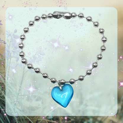 Y2K Heart Choker Necklace