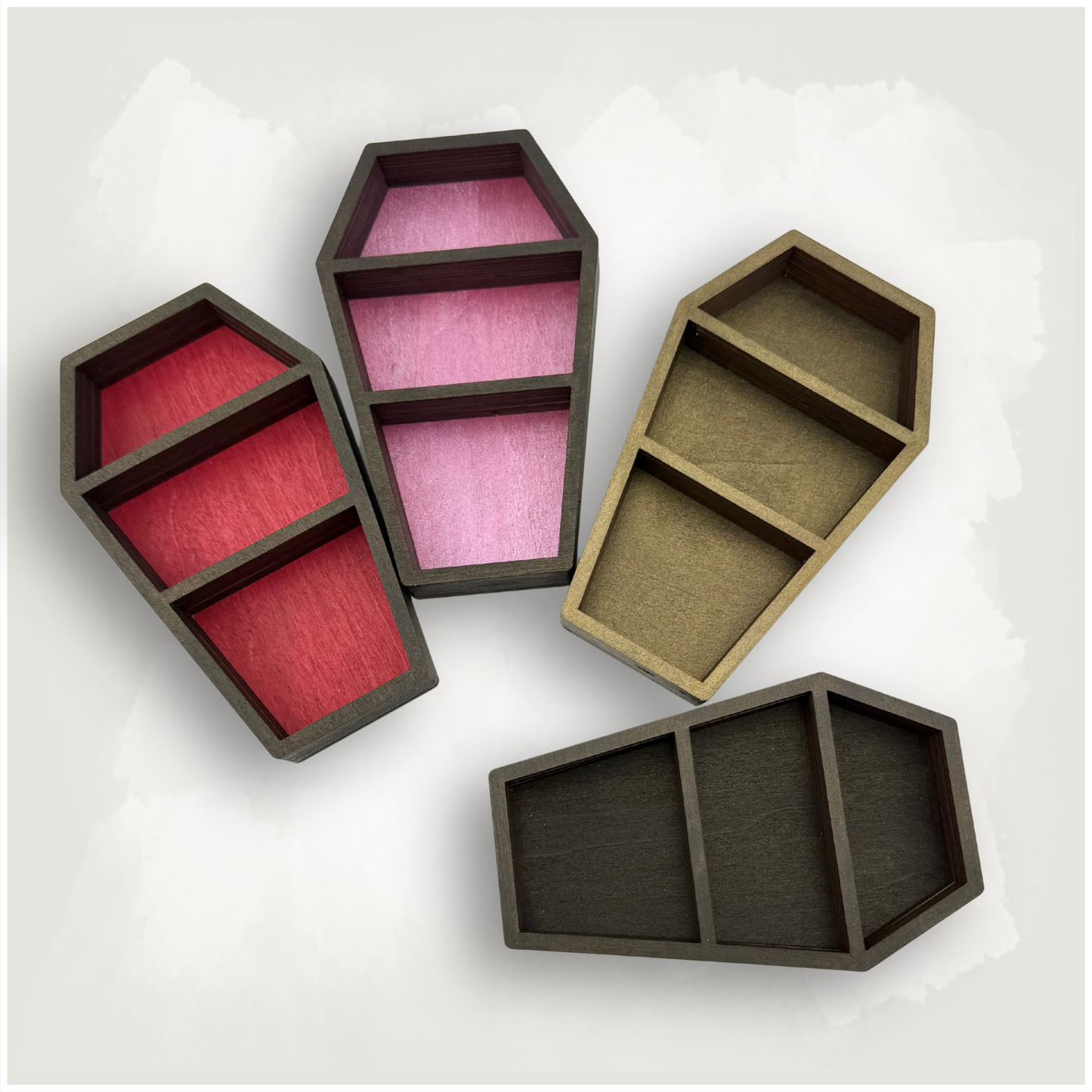 Small Coffin Shaped Trinket Shelf