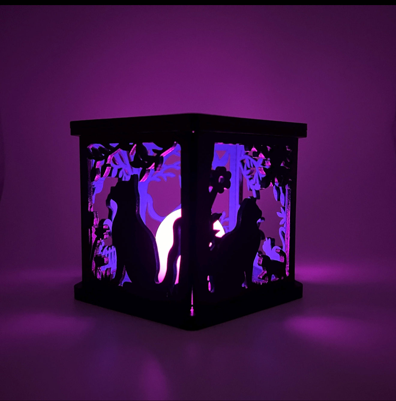 Cat Tealight Lantern – Flameless Light