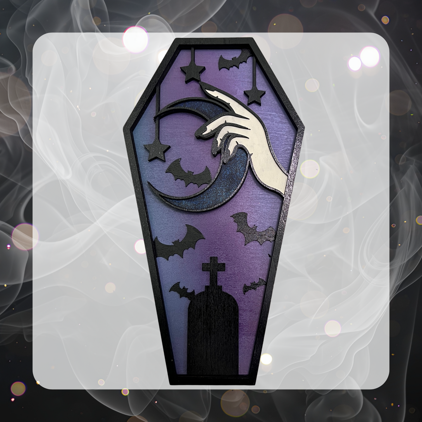 Witchy Coffin Art - Moon