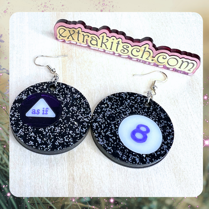 Magic Eight Ball Earrings