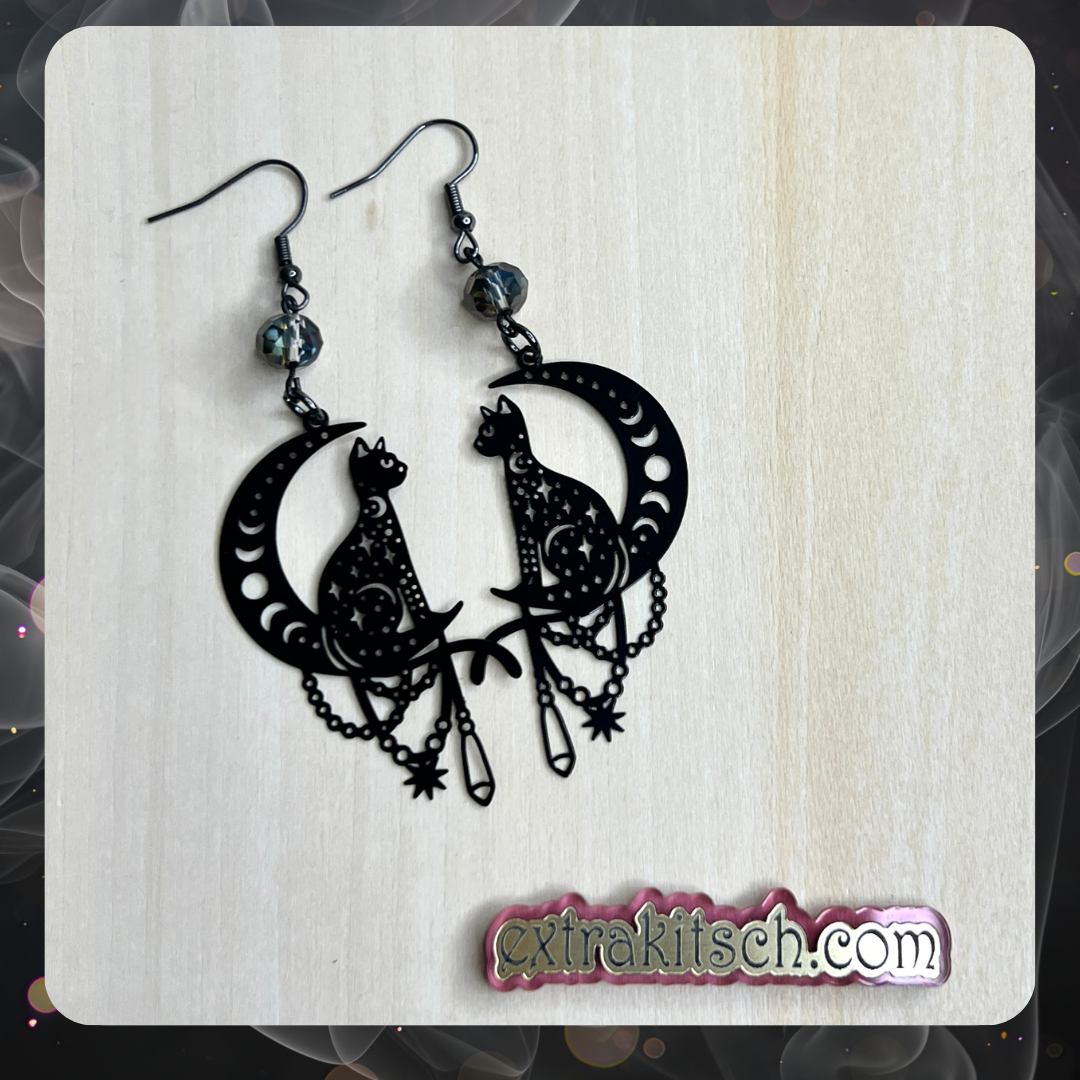 Witchy Cat Earrings