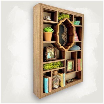 Miniature Jane Austen Curio Library Bookshelf