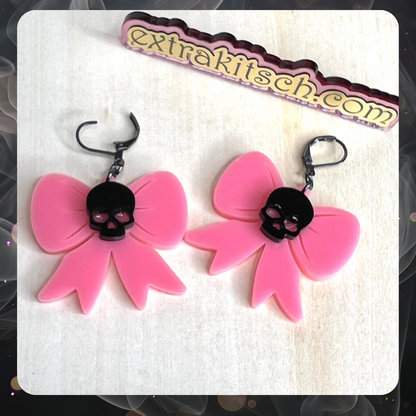 Coquette Skull Earrings