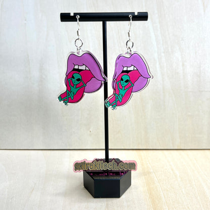 Trippy Alien Earrings