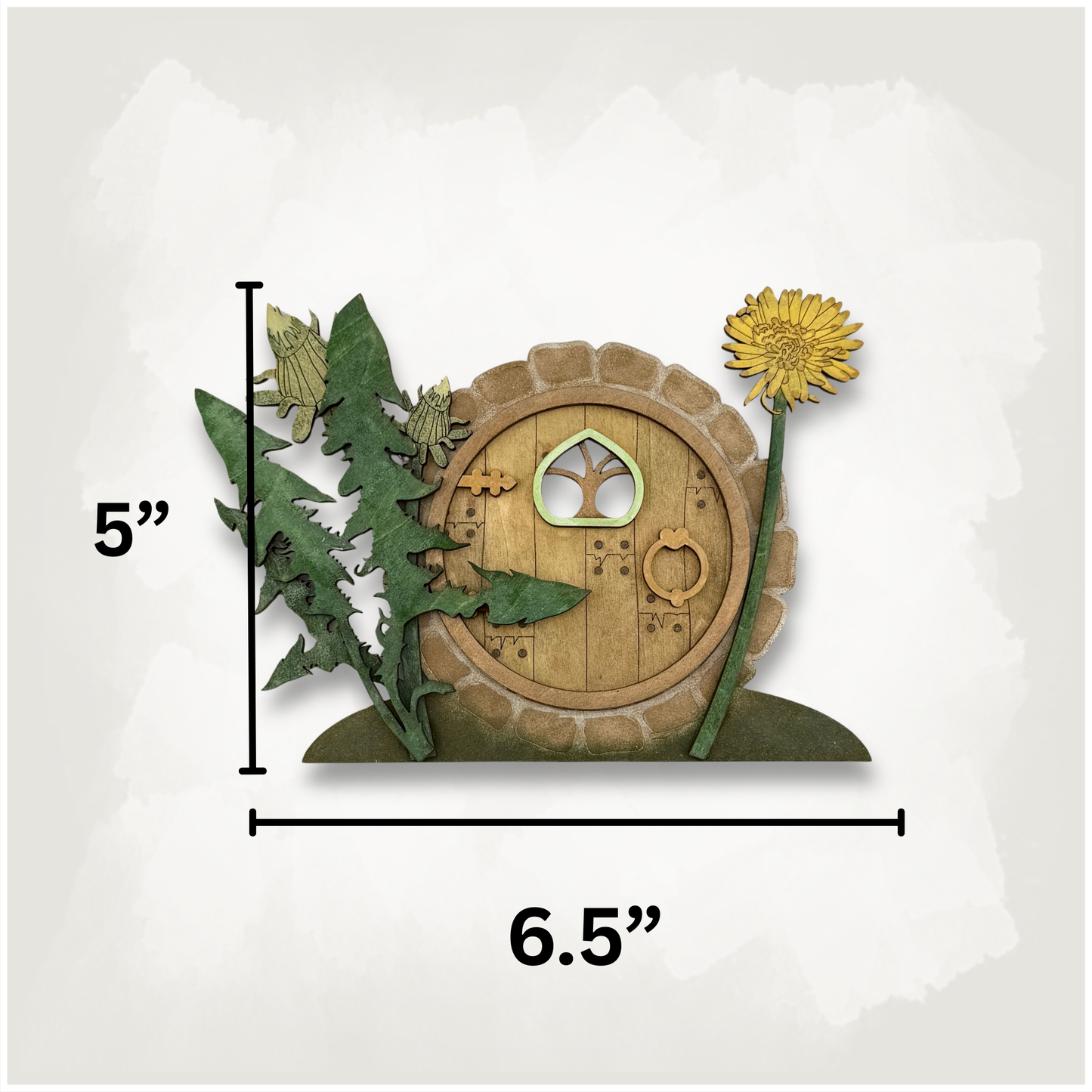 Hobbit Hole Shelf & Baseboard Decor