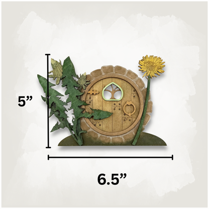 Hobbit Hole Shelf & Baseboard Decor