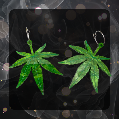 420 Leaf Earrings