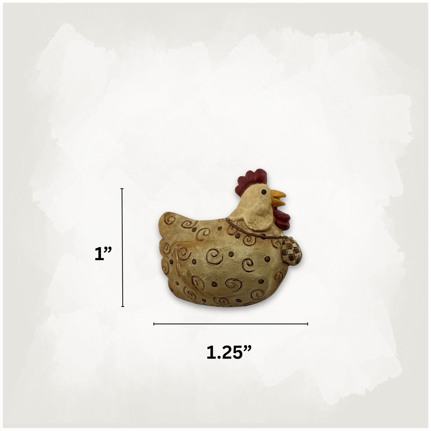 Vintage Suzi Skoglund Chicken / Hen Folk Art Brooch