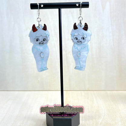 Kewpie Yeti Earrings