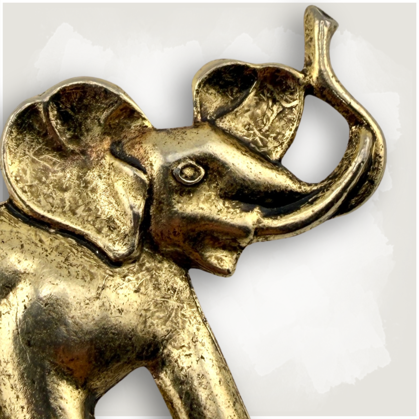 Vintage Lucky Elephant Brooch